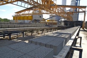 Betonsteinfertigungslinie